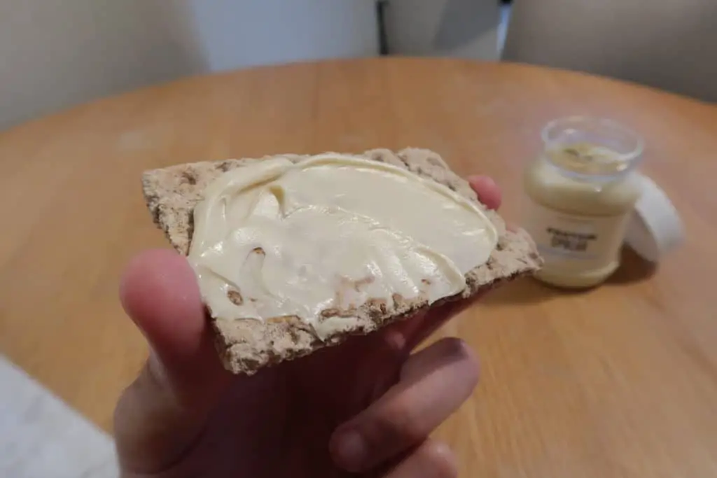 MyProtein Spread on Cracker